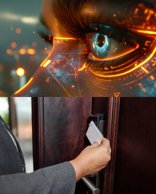 Comparativa de accesos con lector biométrico y con tarjeta